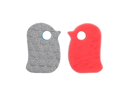 Bird - shaped sponge wipe