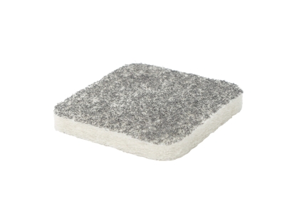 Square scouring pad wipe