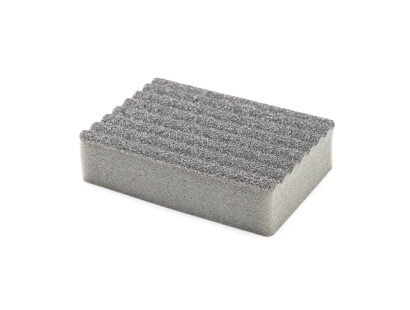 Rippled sponge wipe (grey)