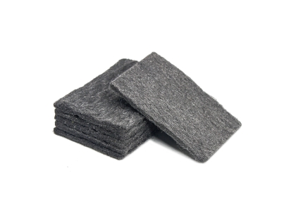 Steel fiber cleaning wipe