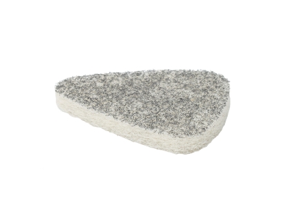 Triangular scouring pad wipe